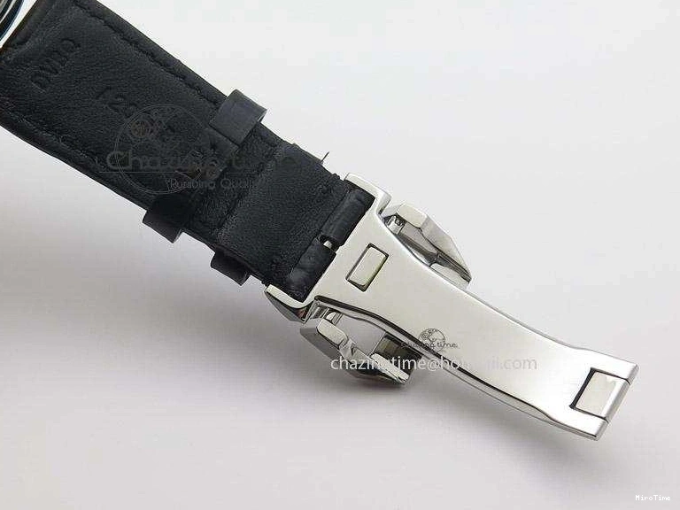 MIROTIME 0416 Breathable Portuguese Real PR IW500127 ZF 1:1 Best Edition Gray Red Dial On Black Leather Strap A 7332